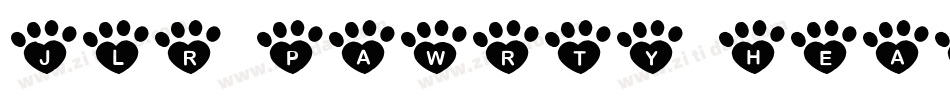 JLR Pawrty Hearty字体转换